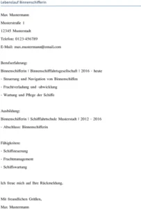 lebenslauf-binnenschifferin-inklusive-berufserfahrung-und-ausbildung