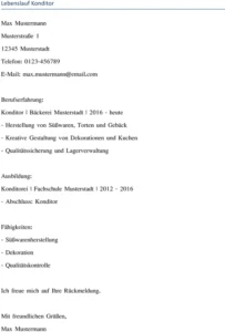 lebenslauf-konditor-muster-vorlage