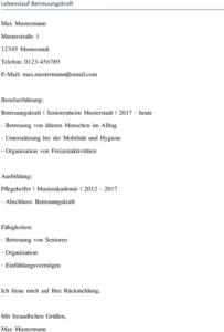 lebenslauf-vorlage-betreuungskraft