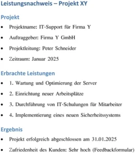 leistungsnachweis-it-projekt-unternehmer-dokumentation-ergebnisse-optimierung