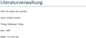literaturverwaltung-organisieren-buecher-mit-vorlage