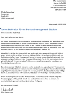 motivationsschreiben-personalmanagement-studium