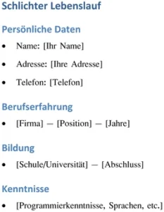 schlichter-lebenslauf-vorlage-fuer-bewerbungen