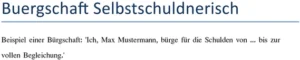 selbstschuldnerische-buergschaft-rechtliche-sicherheit-ermitteln