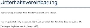 unterhaltsvereinbarung-fuer-kinder-rechtliche-regelung-unterhalt