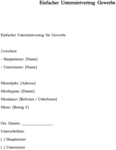 untermietvertrag-gewerbe-vorlage-fuer-klare-mietvereinbarungen