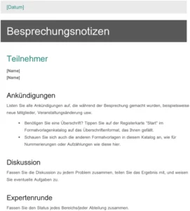 vorlage-besprechungsnotizen-dokumentation
