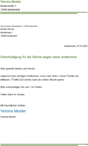 vorlage-entschuldigung-arzttermin-kind