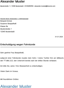 vorlage-entschuldigung-fahrstunde-schule