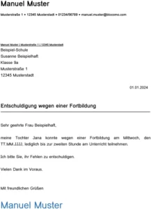 vorlage-entschuldigung-schule-fortbildung