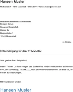 vorlage-entschuldigung-schule-zuckerfest