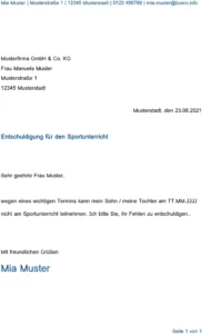 vorlage-entschuldigung-sportunterricht-kinder-schule