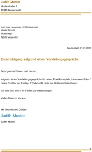 vorlage-entschuldigung-vorstellungsgespraech-schule