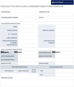 vorlage-fuer-einfaches-kundeninformationsformular