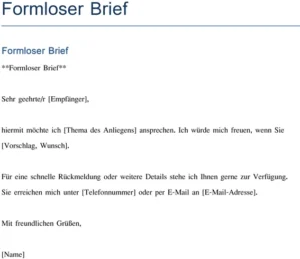 vorlage-fuer-formlosen-brief-zur-persoenlichen-kommunikation