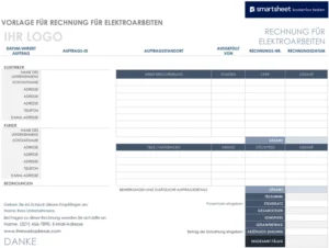 vorlage-fuer-rechnung-fuer-elektroarbeiten