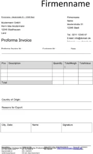 vorlage-proforma-rechnung-fuer-unternehmen