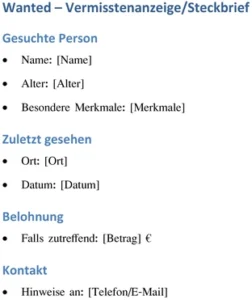wanted-vermistenanzeige-steckbrief-erstellen