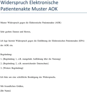 widerruf-elektronische-patientenakte-aok-muster