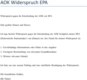 widerspruch-aok-elektronische-patientenakte