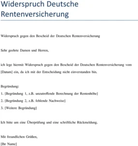 widerspruch-deutsche-rentenversicherung