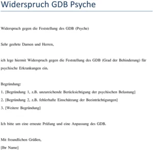 widerspruch-gdb-psyche-vorlage-unterlagen-erstellen