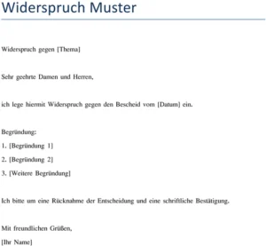 widerspruch-gegen-bescheid-vorlage