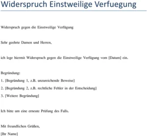 widerspruch-gegen-einstweilige-verfuegung-vorlage