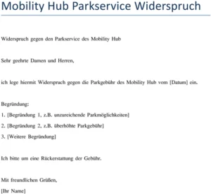 widerspruch-gegen-parkgebuehren-mobility-hub-vorlage