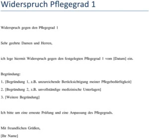 widerspruch-pflegegrad-1-anpassung-der-bewertung