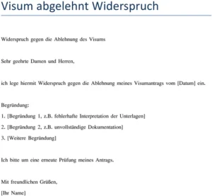 widerspruch-visum-abgelehnt-vorlage