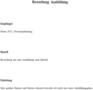 word-vorlage-bewerbung-ausbildung-fuer-ihren-traumjob