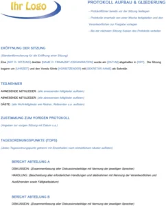word-vorlage-fuer-meeting-protokolle-und-dokumentation