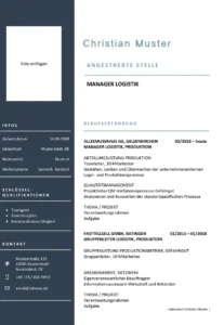 word-vorlage-lebenslauf-logistik