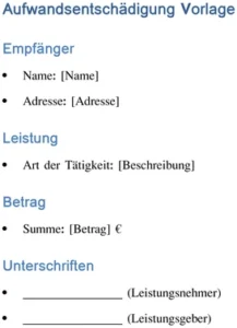 word-vorlage-zur-aufwandsentschaedigung-fuer-leistungen-und-gebuehren