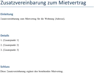 zusatzvereinbarung-zum-mietvertrag